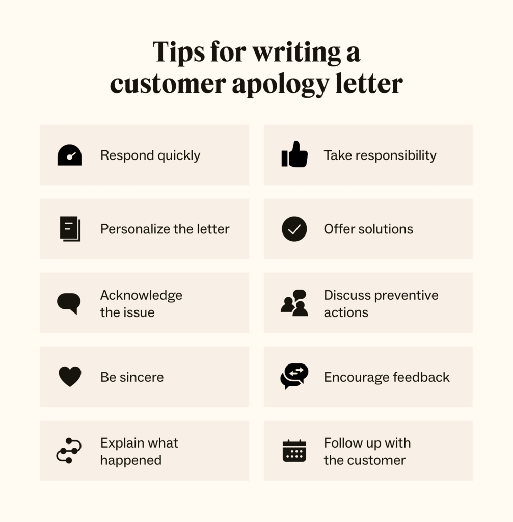 how to apologize to a customer