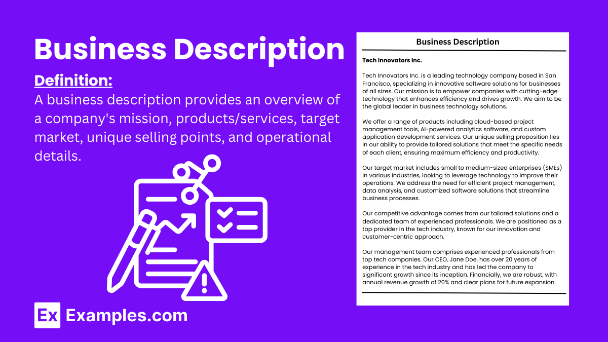 What is a Business Description